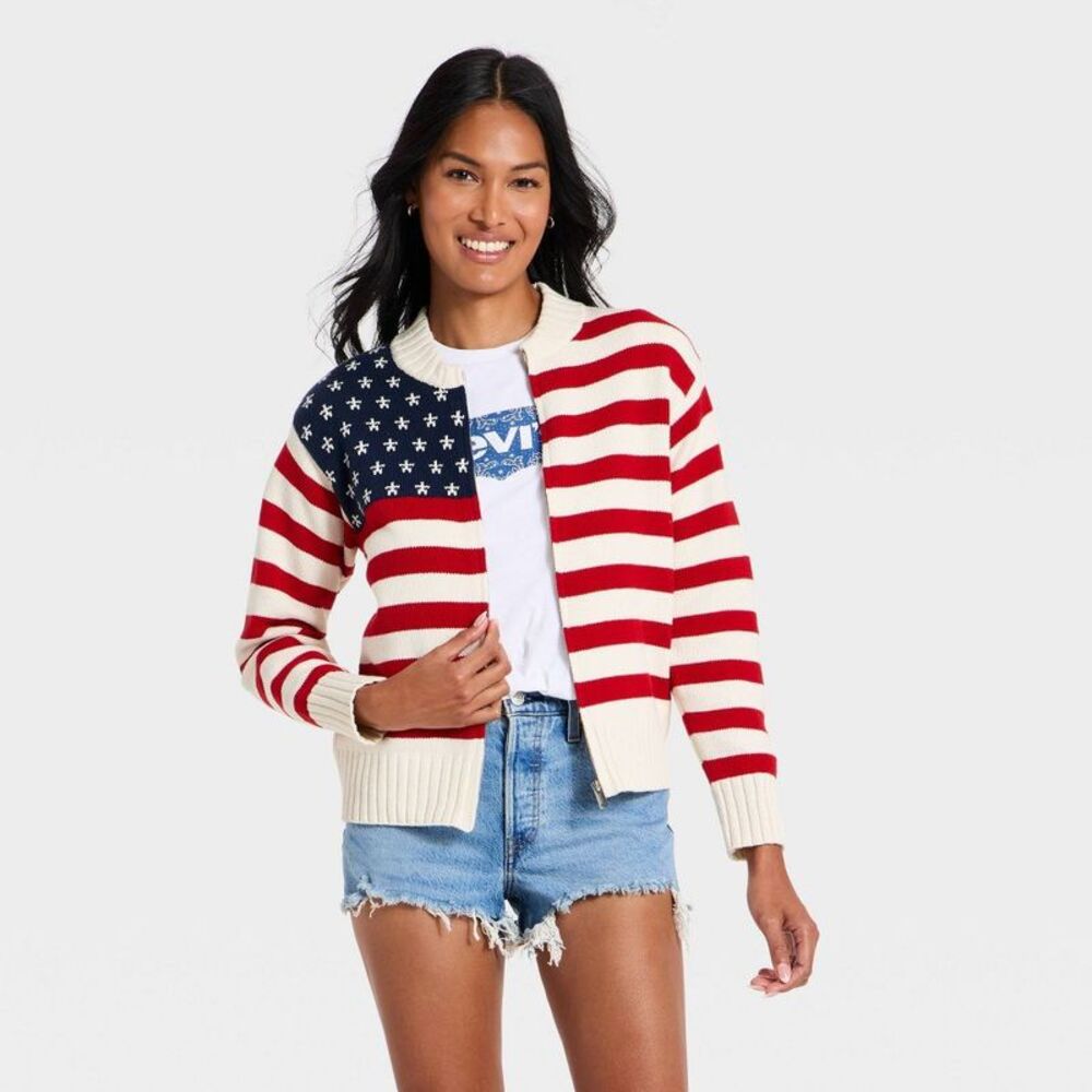 Universal Thread - Women's Americana Full Zip Cardigan - Universal Th Cream